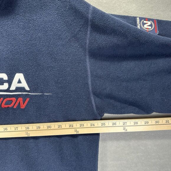 Vintage Nautica Competition Nautech 1/4 Zip Fleece Size XL Embroidered USA Made - Picture 14 of 15